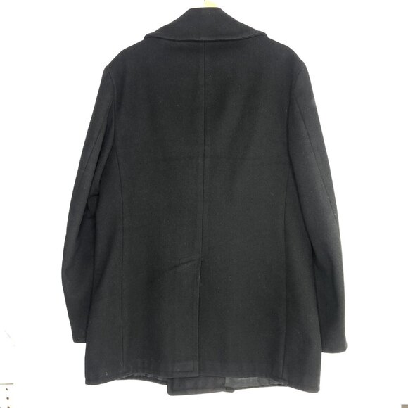 VTG Mens US Navy Coat Overcoat 100% Wool 40R Gold Eagle Buttons Double-breasted - Picture 5 of 12